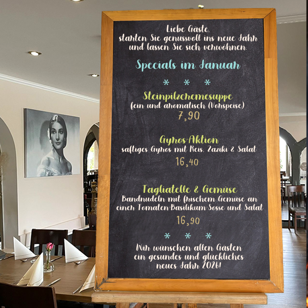 Specials im Dezember - Restaurant Athena Stelle 